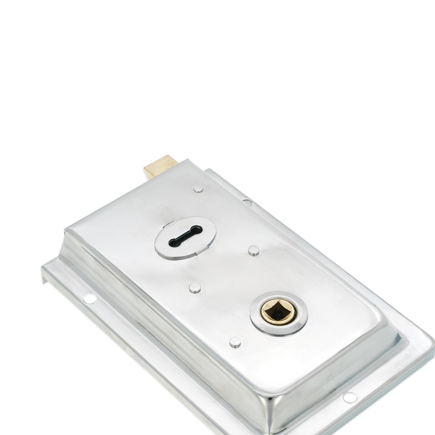 Iron Rim Lock - Fluted Polished Chrome