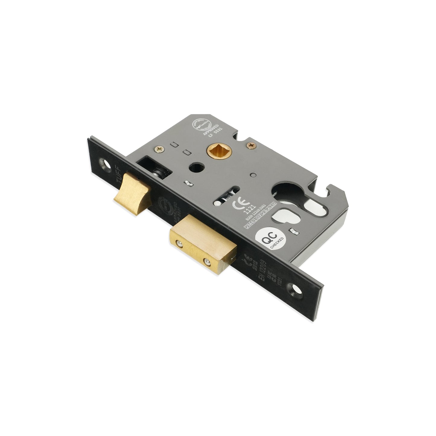Serrure à mortaiser CE Euro Profile 2,5" - Noir mat