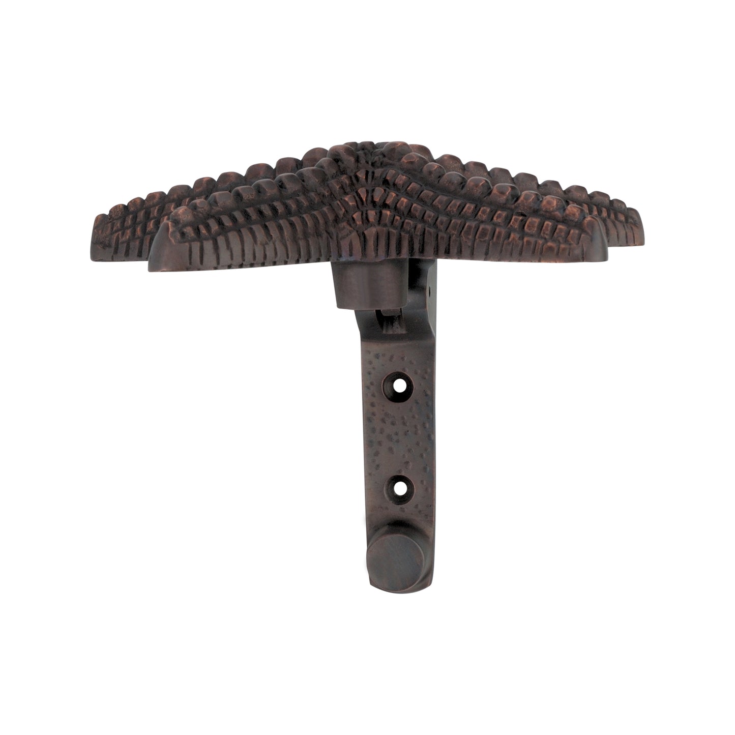 Heurtoir De Porte Étoile De Mer Bronze Vieilli