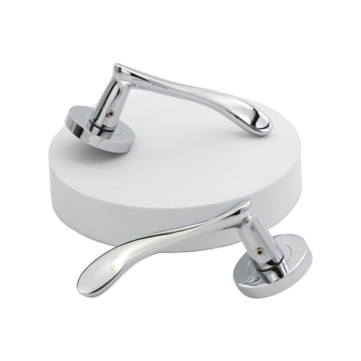 Polished Chrome Lever Door Handle Home Decor