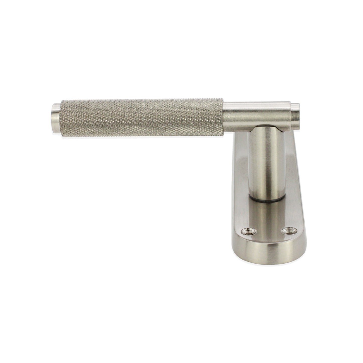 Rändelhebel von Connaught am Rückplattenriegel, satiniertes Nickel