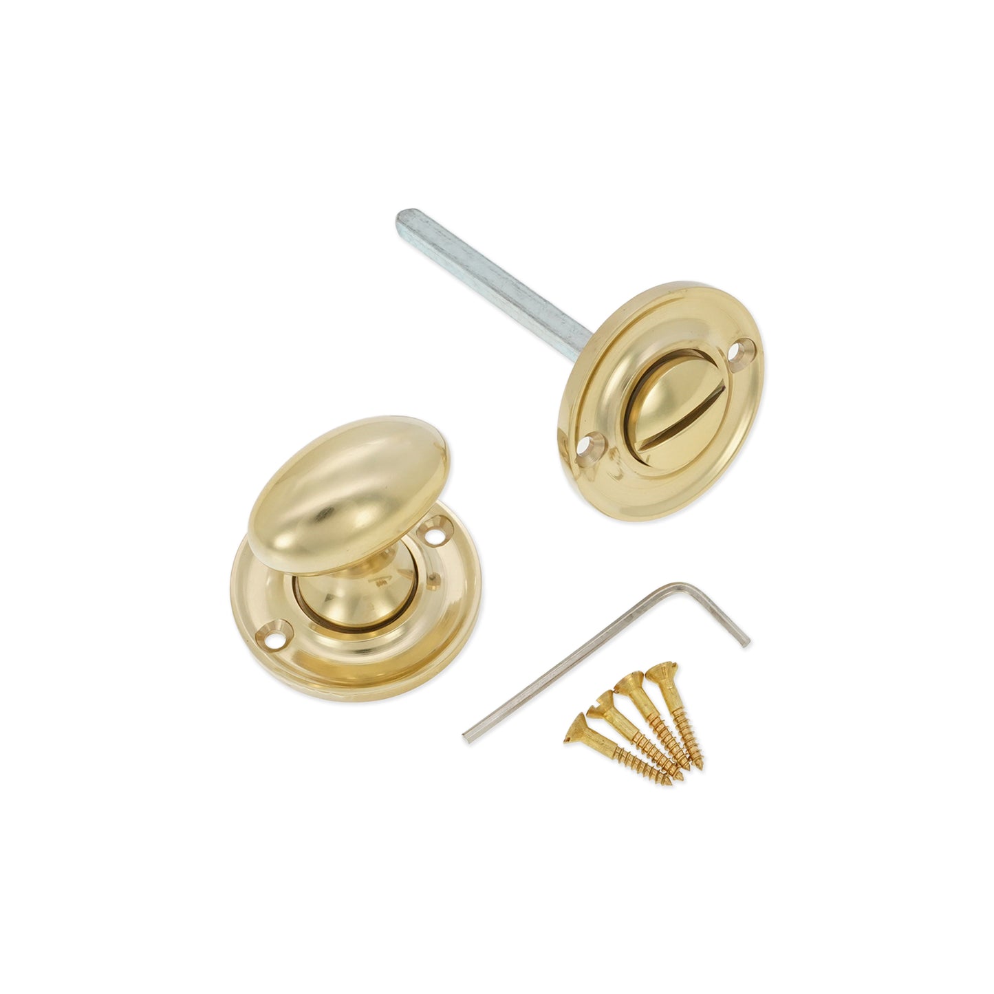 Slimline Turn & Release Polished Brass