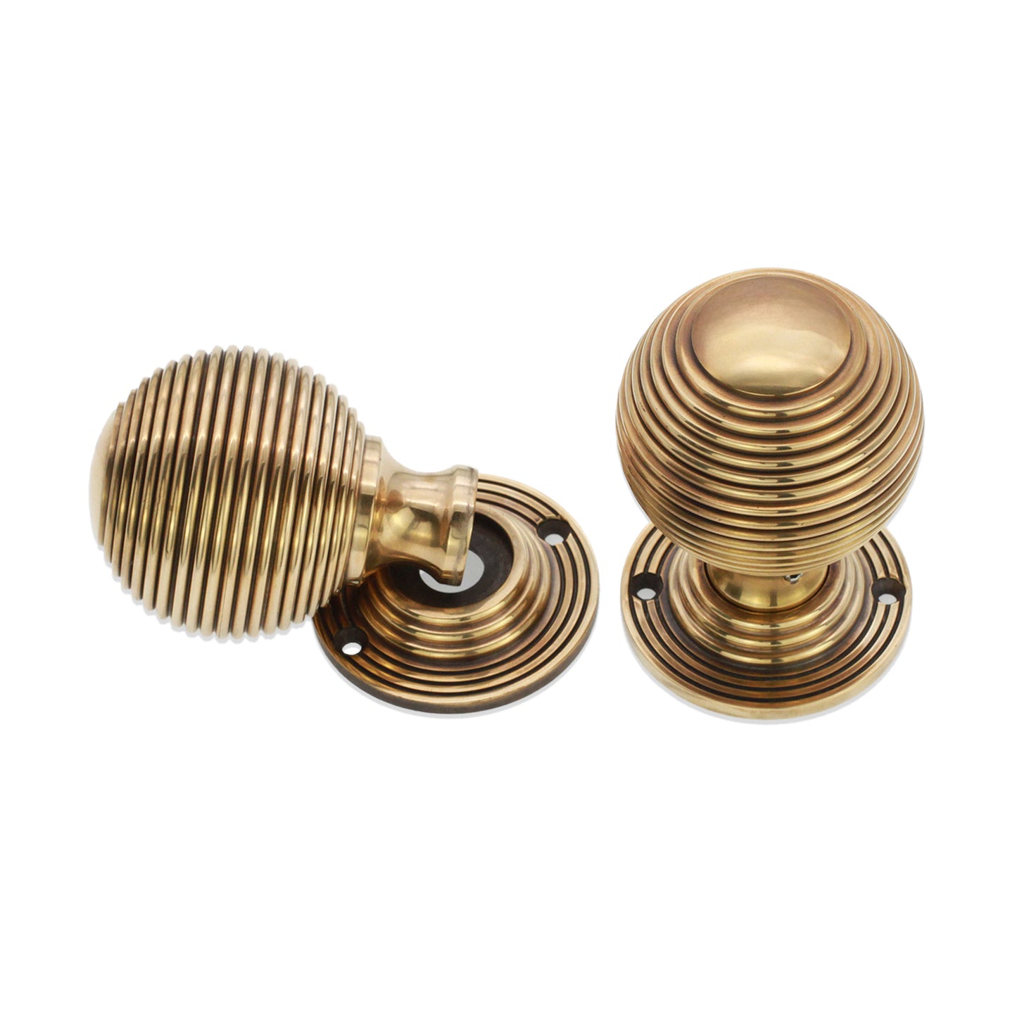 Reeded 60mm Rim/Mortice Door Knob