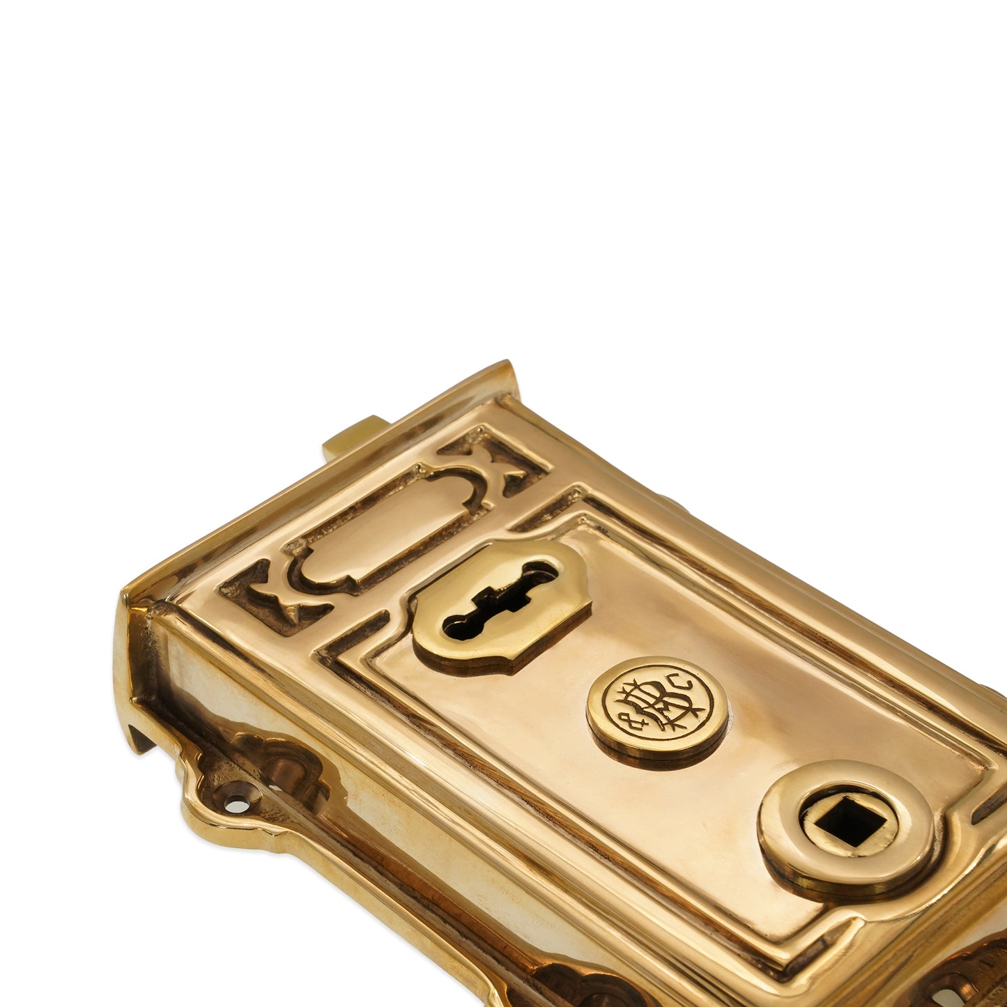 Davenport Rim Lock Polished Brass