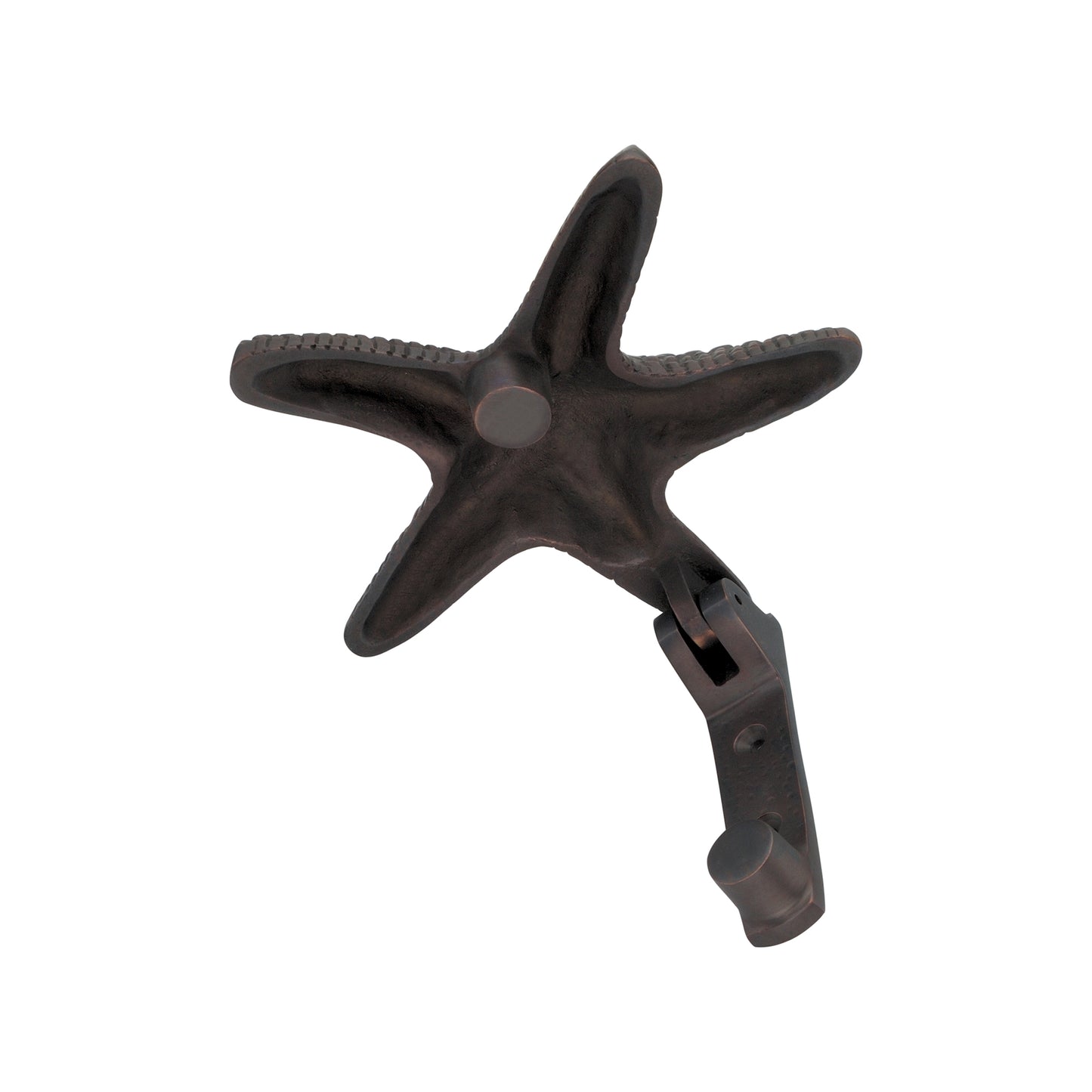 Heurtoir De Porte Étoile De Mer Bronze Vieilli