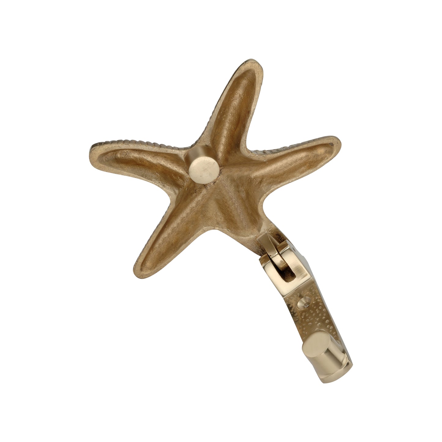 Starfish Door Knocker Polished Brass