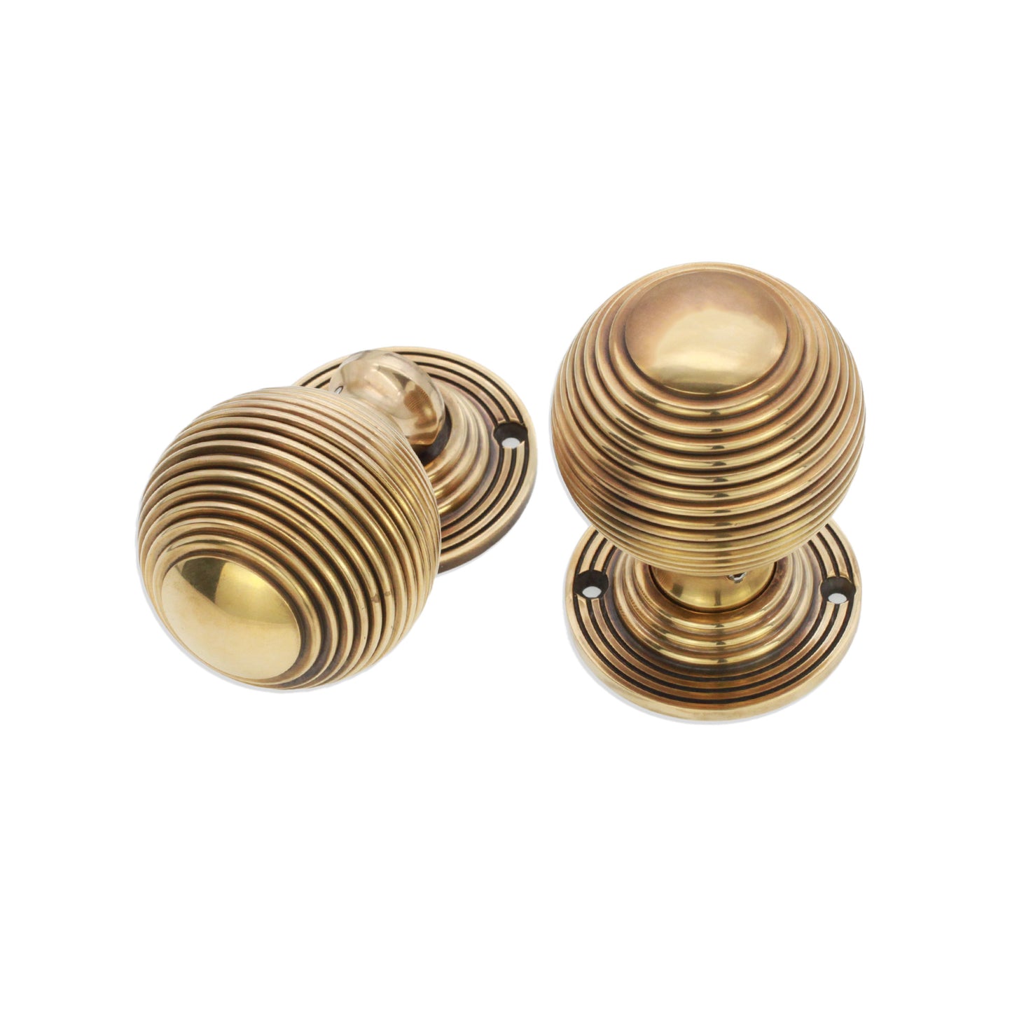 Reeded 60mm Rim/Mortice Door Knob
