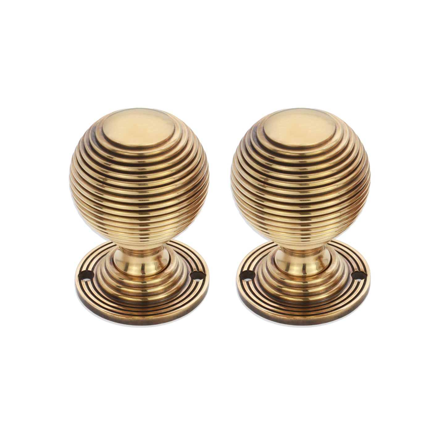 Reeded 60mm Rim/Mortice Door Knob