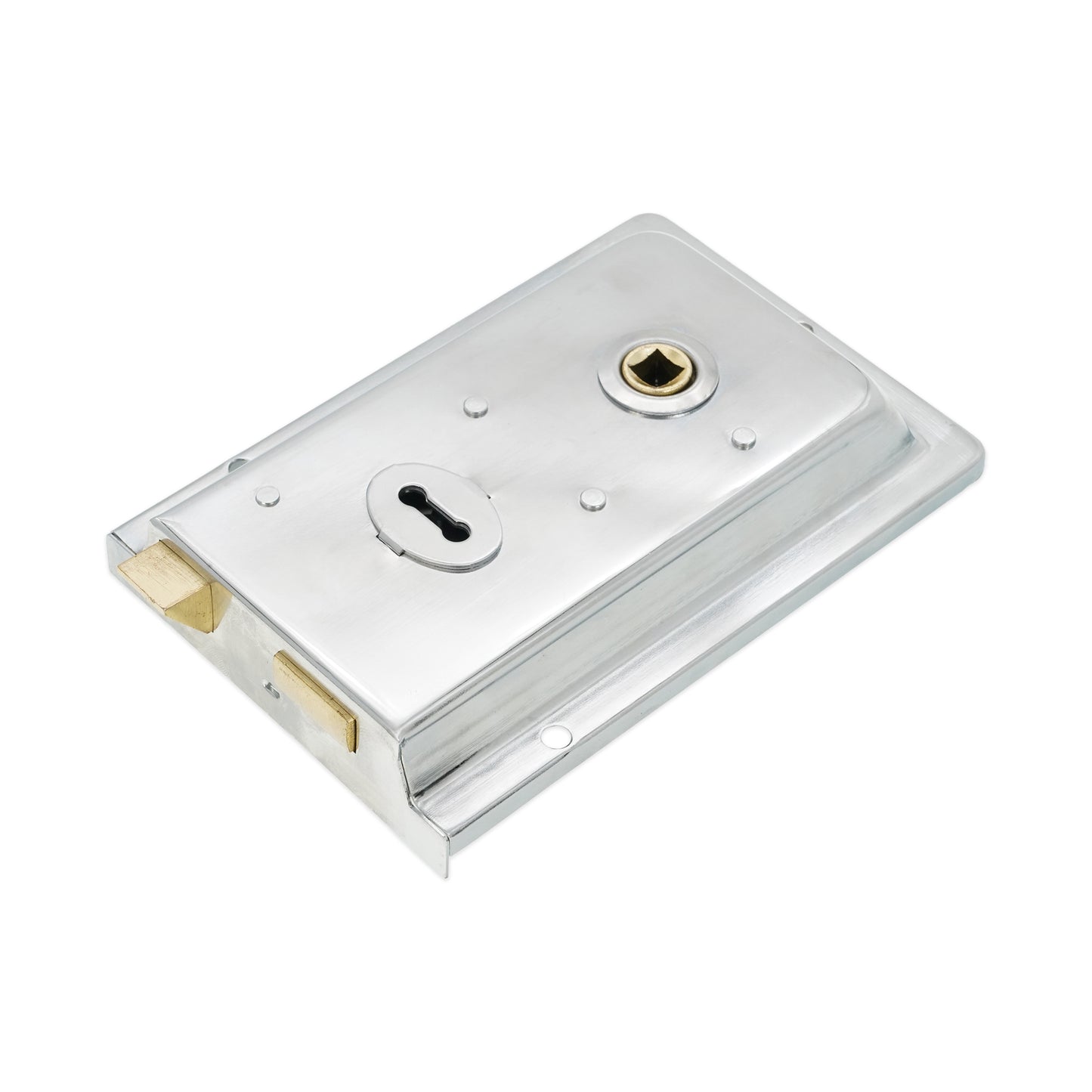 Iron Rim Lock - Fluted Polished Chrome