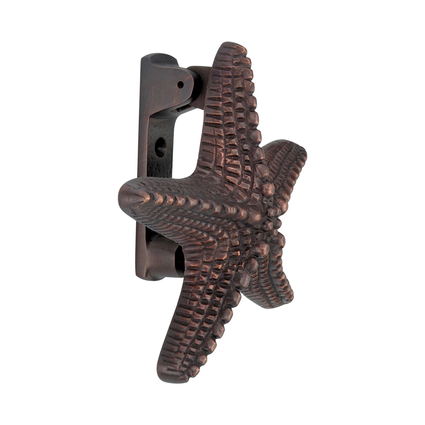 Heurtoir De Porte Étoile De Mer Bronze Vieilli