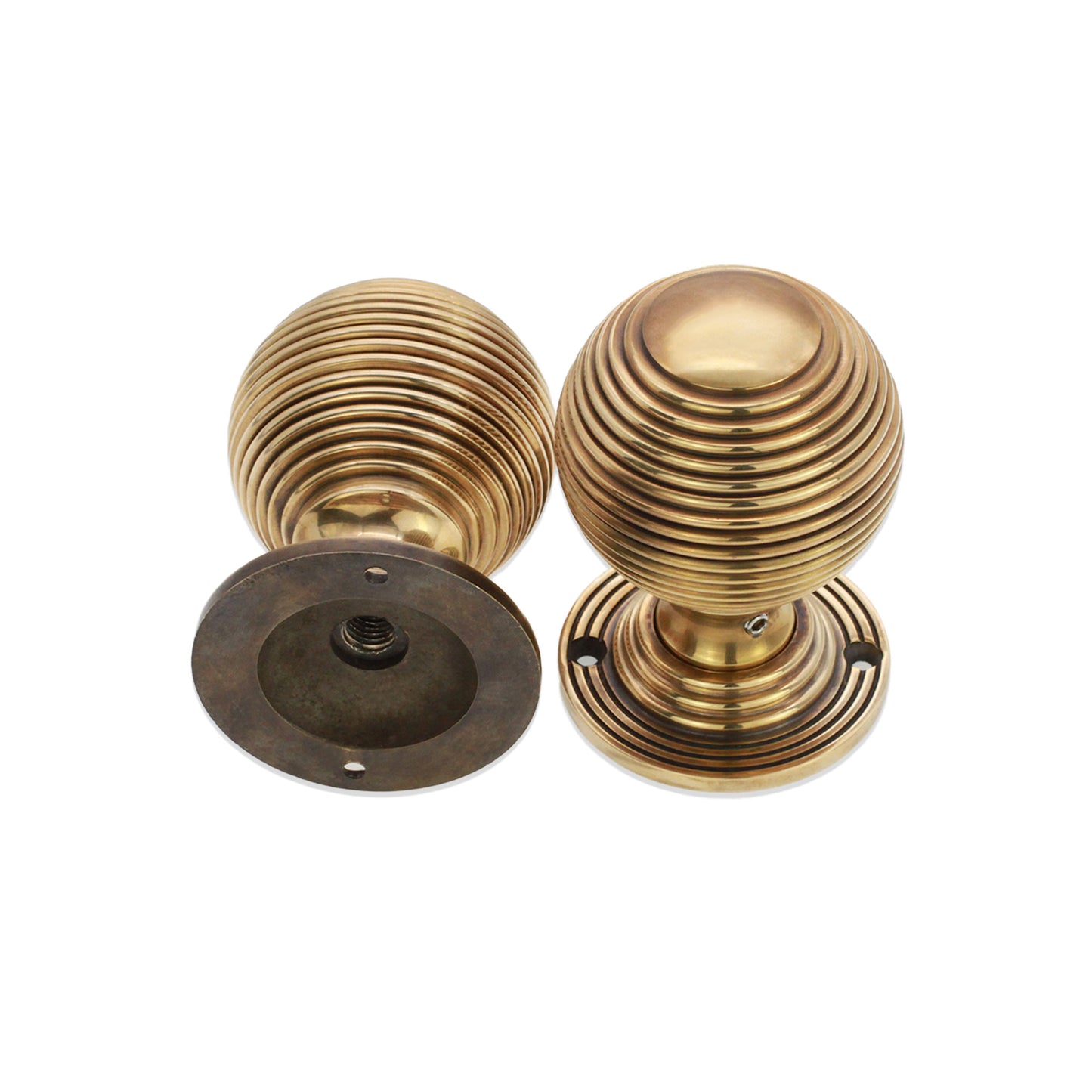 Reeded 60mm Rim/Mortice Door Knob