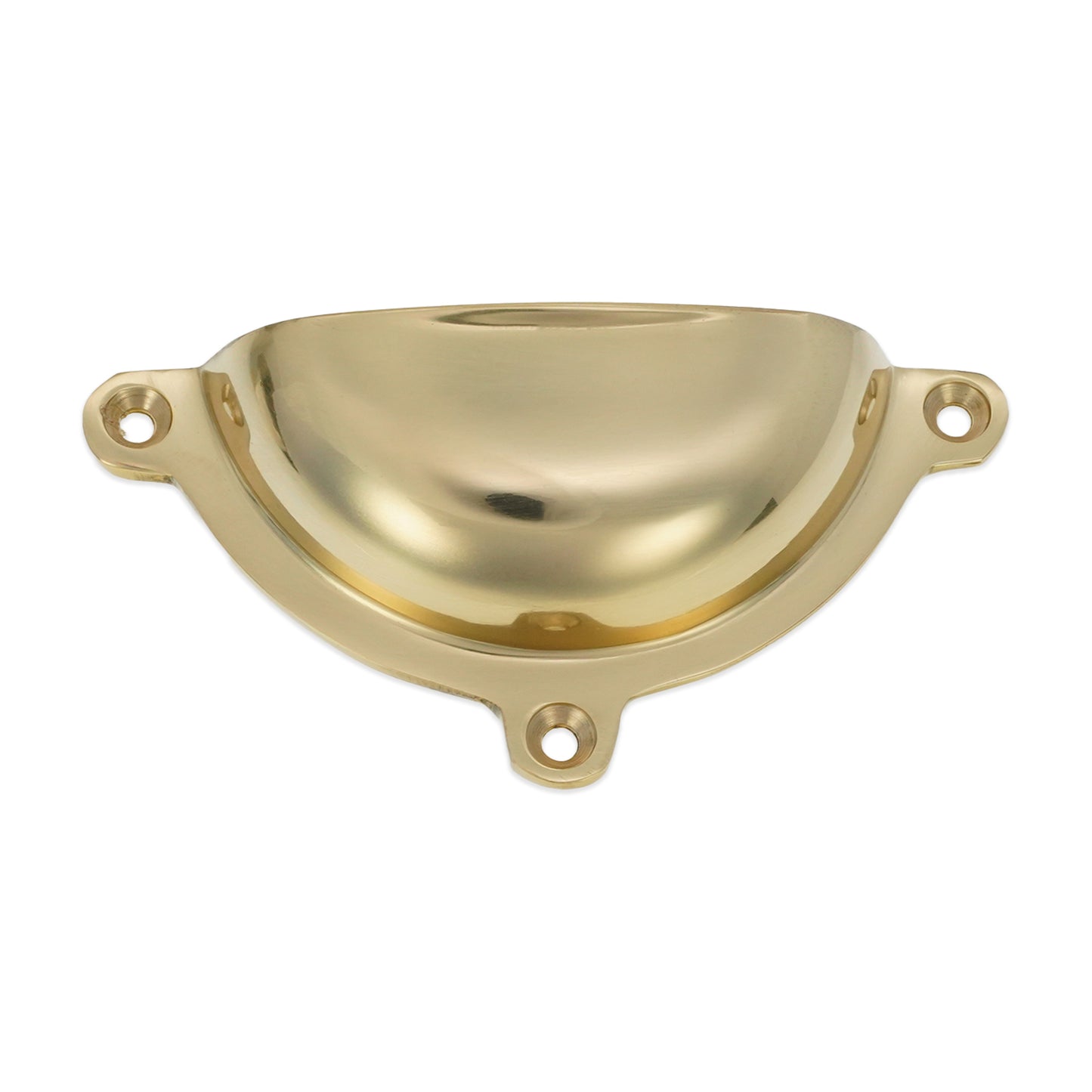 Cottage Cup Pull Polished Brass