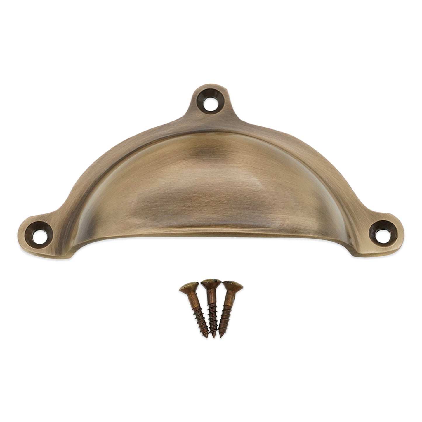 Cottage Cup Pull Antique Brass