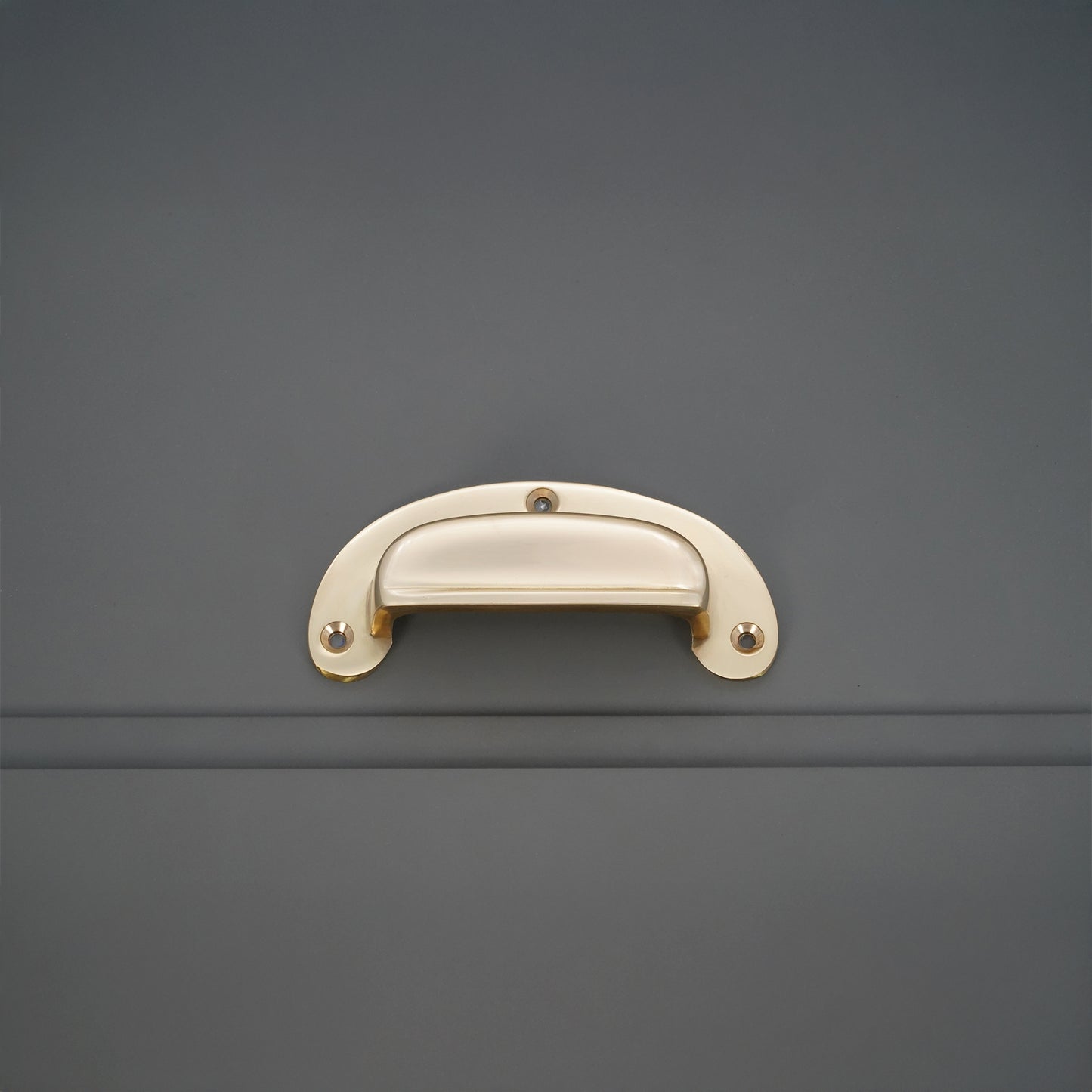 Traditional Cup Pull Polished Brass