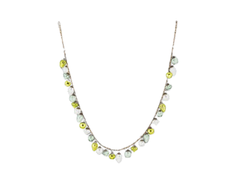 Ekiti Bauble Mixed Green & Clear Garland