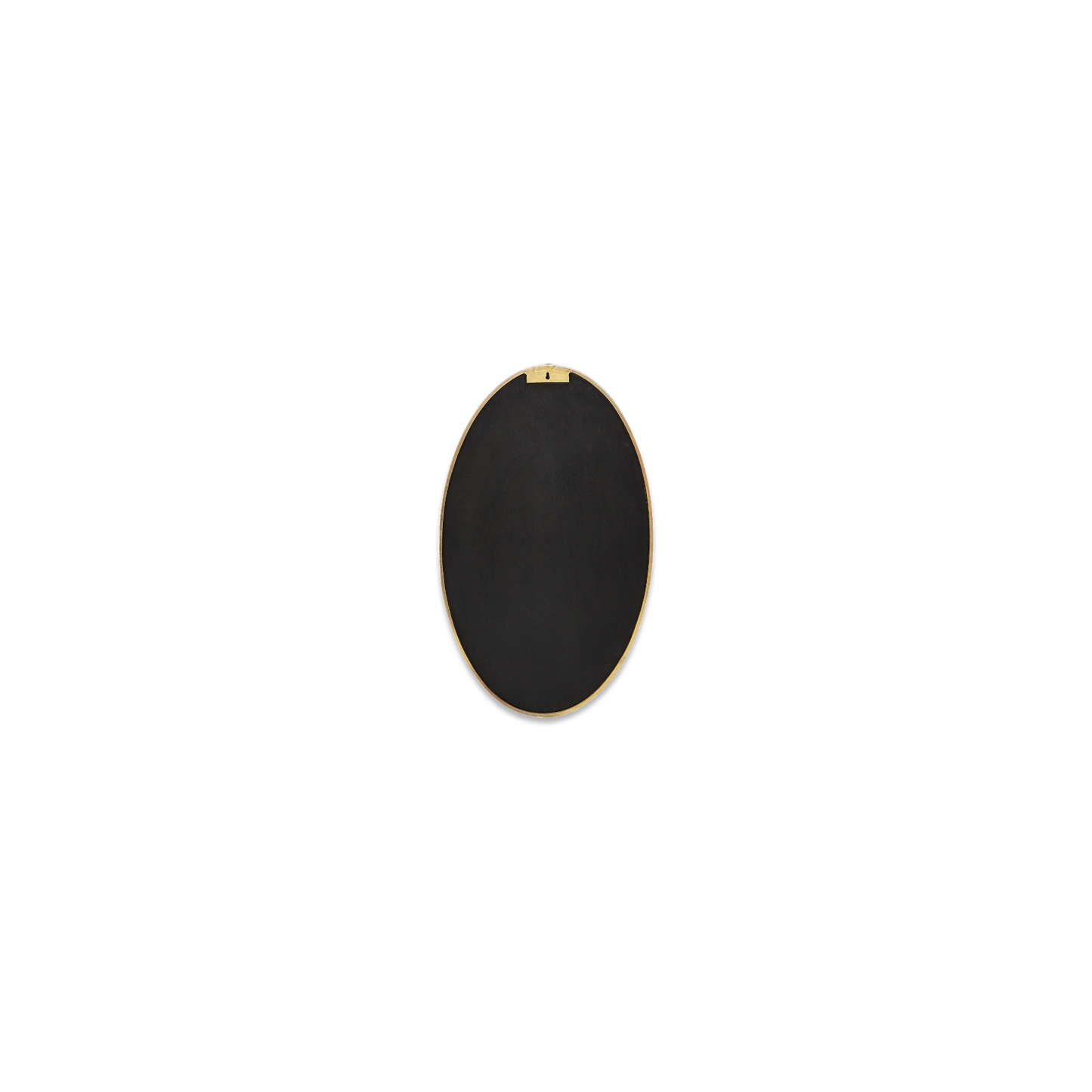 Drishti Oval Iron Mirror - Antique Black - Small