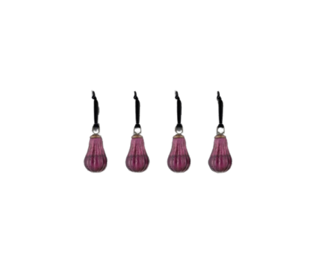 Pannee Drop Ruby Baubles (Set of 4)