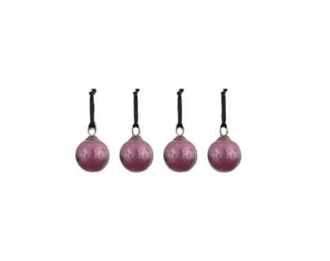 Pannee Round Ruby Baubles (Set of 4)