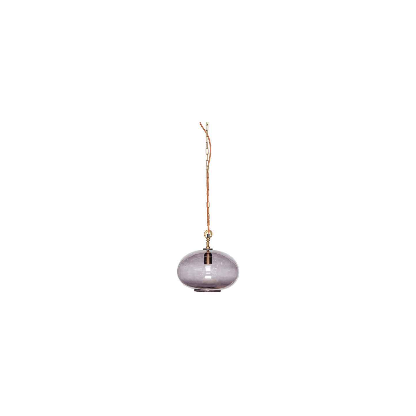 Otoro Recycled Glass Pendant - Smoke - Small Round