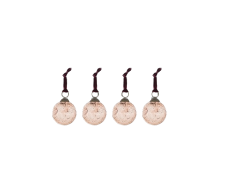 Nishan Pinched Copper Baubles (Set of 4)