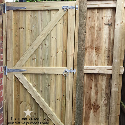 10" 250mm Plain Ring Gate Ironmongery Kit Zinc