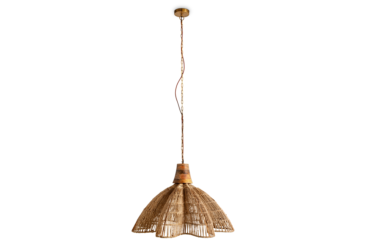 Tudai Woven Jute Pendant - Natural