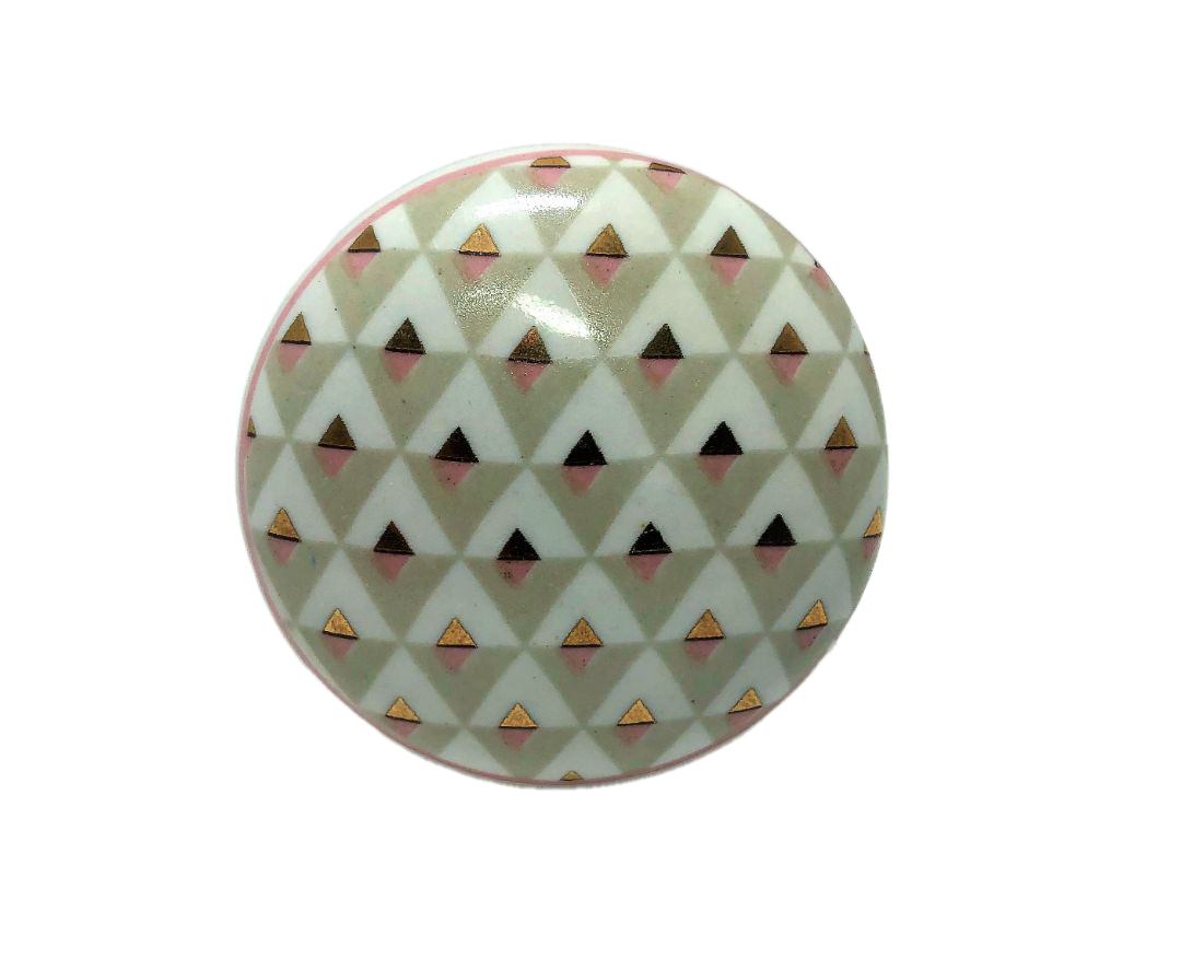 BOUTONS DE PLACARD EN CÉRAMIQUE GÉOMÉTRIQUE CHIC