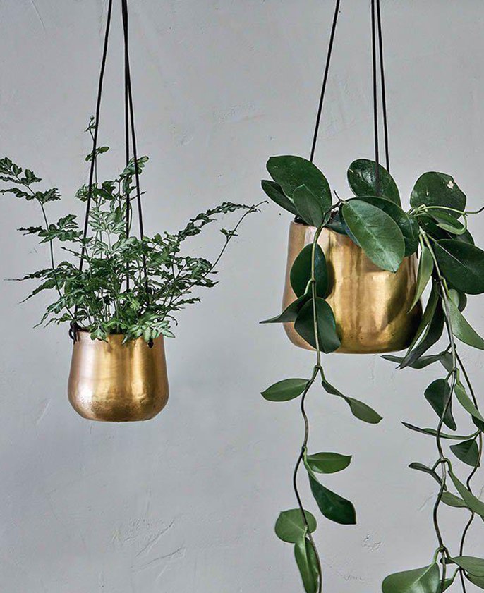 Brass Hanging Planter Home Decor