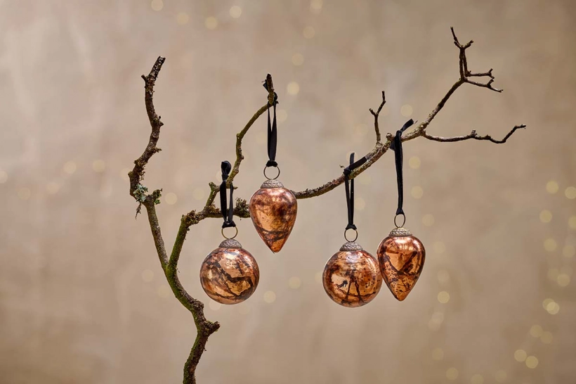 Boules Jalshara - Cuivre Antique (Ensemble de 4)
