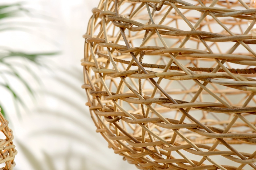 BERU RATTAN LAMPSHADE - CONICAL