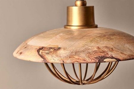 Chakai Wood & Metal Pendant