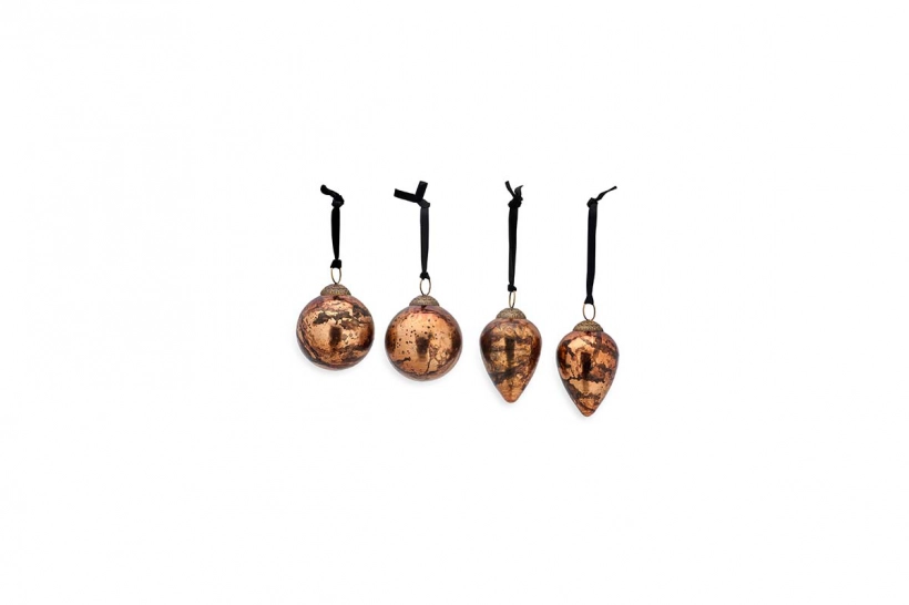 Boules Jalshara - Cuivre Antique (Ensemble de 4)