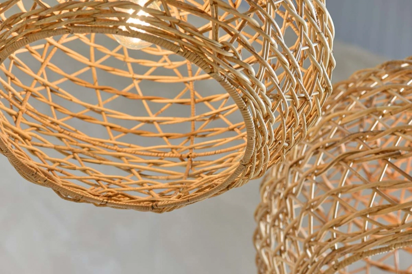 BERU RATTAN LAMPSHADE - CONICAL