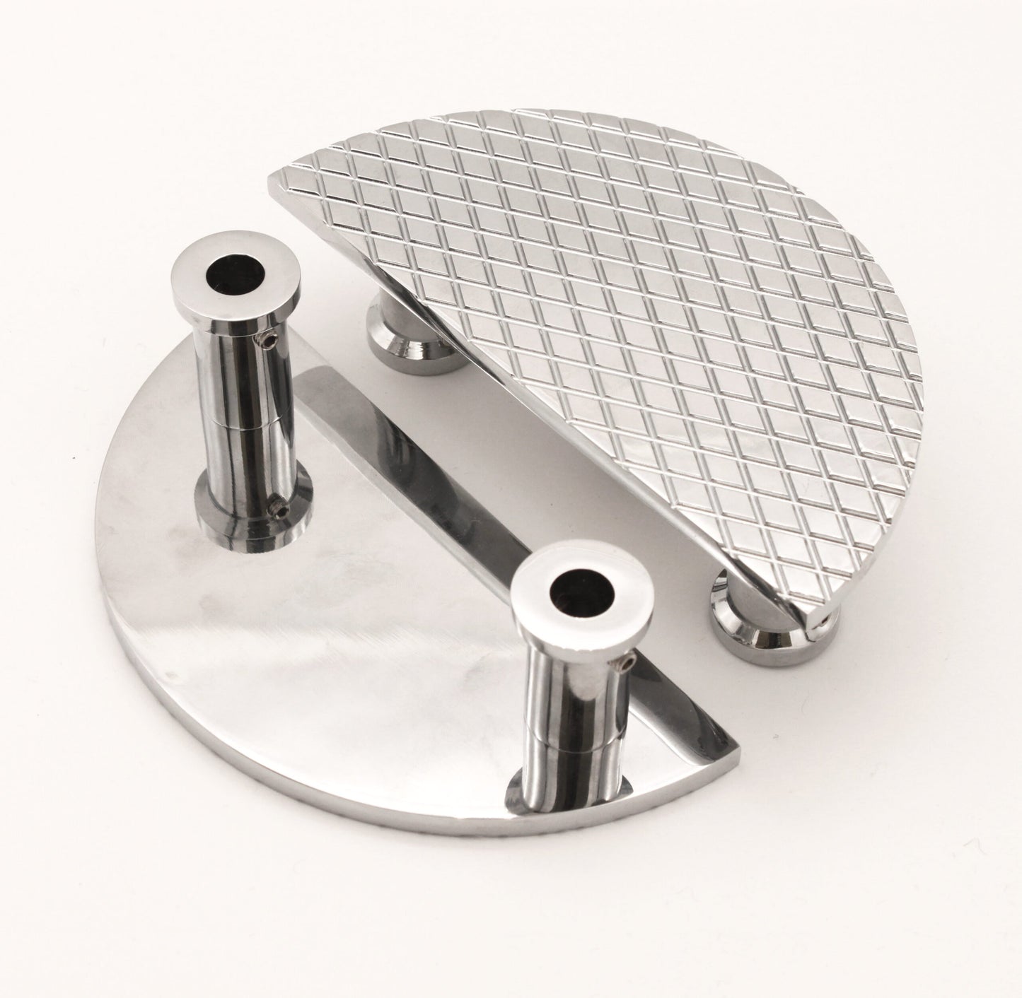 Diamant-Halbmondgriffe, poliertes Chrom, 150 mm