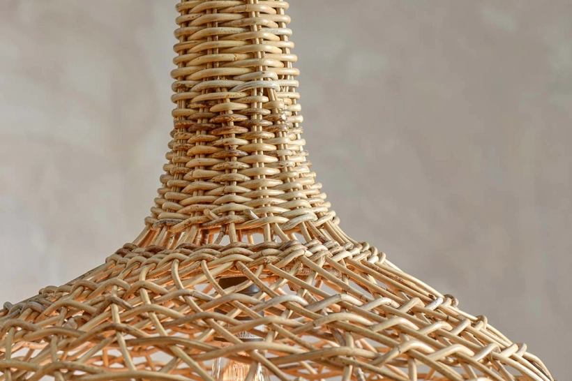 BERU RATTAN LAMPSHADE - CONICAL