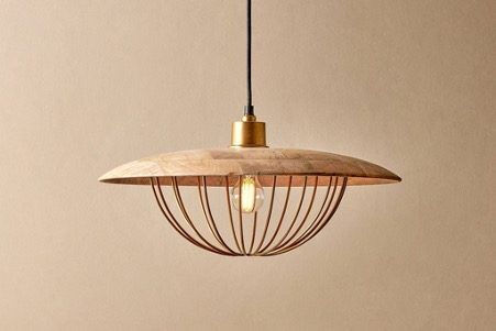 Chakai Wood & Metal Pendant