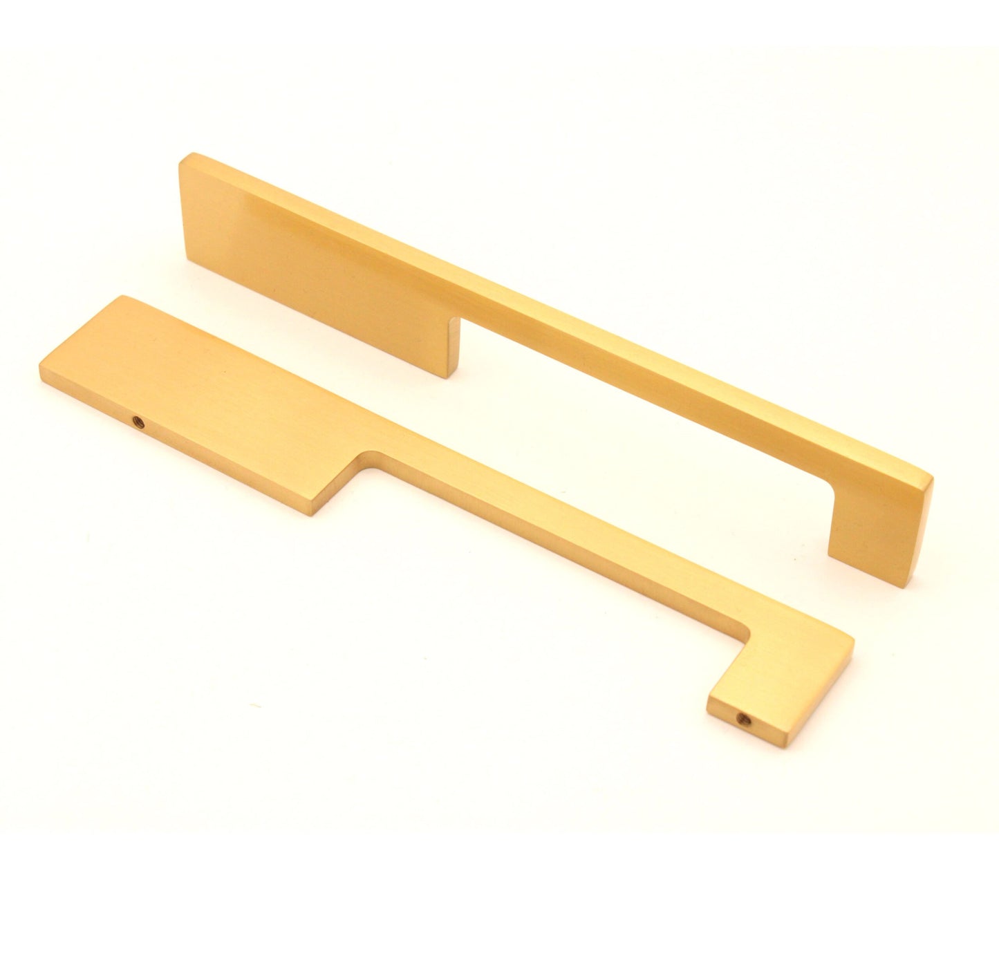 Sleek Bar Handles Satin Brass Small