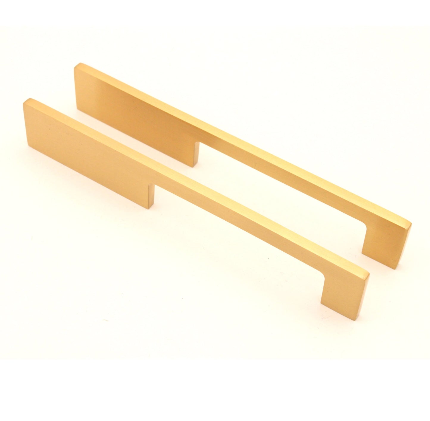 Sleek Bar Handles Satin Brass Small
