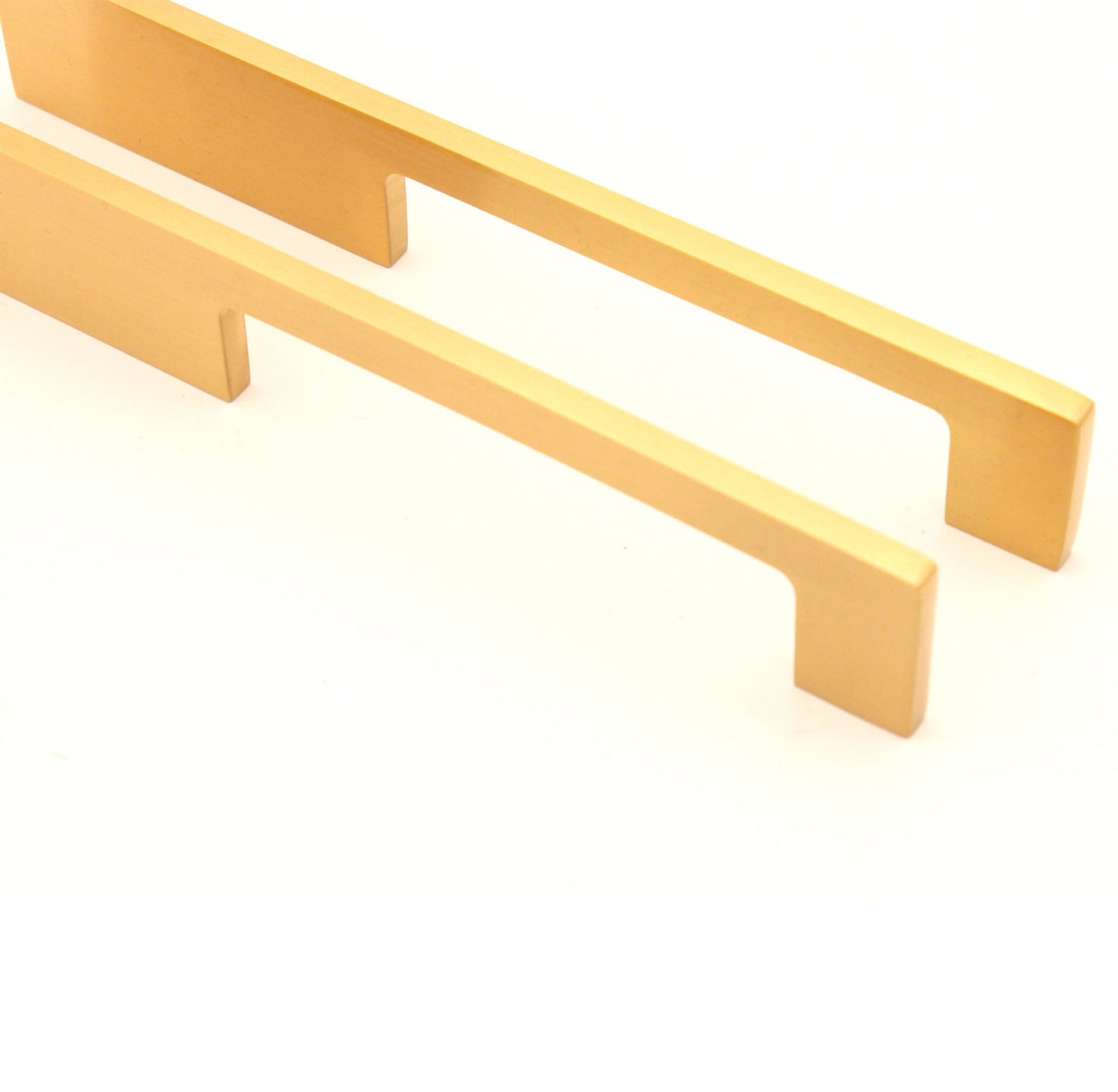 Sleek Bar Handles Satin Brass Small