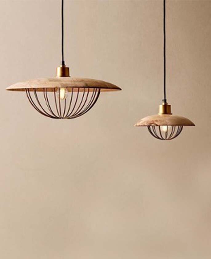 Chakai Wood & Metal Pendant