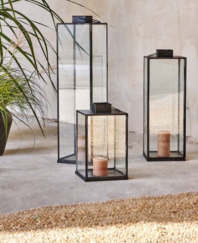 Glass Lantern T Light Home Decor