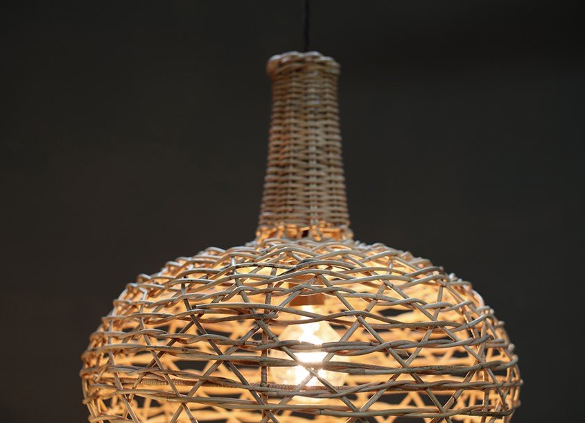 BERU RATTAN LAMPSHADE - CONICAL