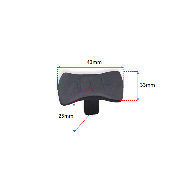 Bouton de placard Flamingo noir mat