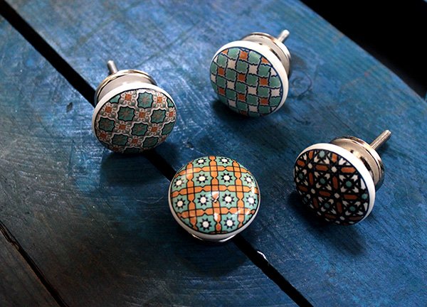 MOROCCAN CERAMIC CUPBOARD KNOBS