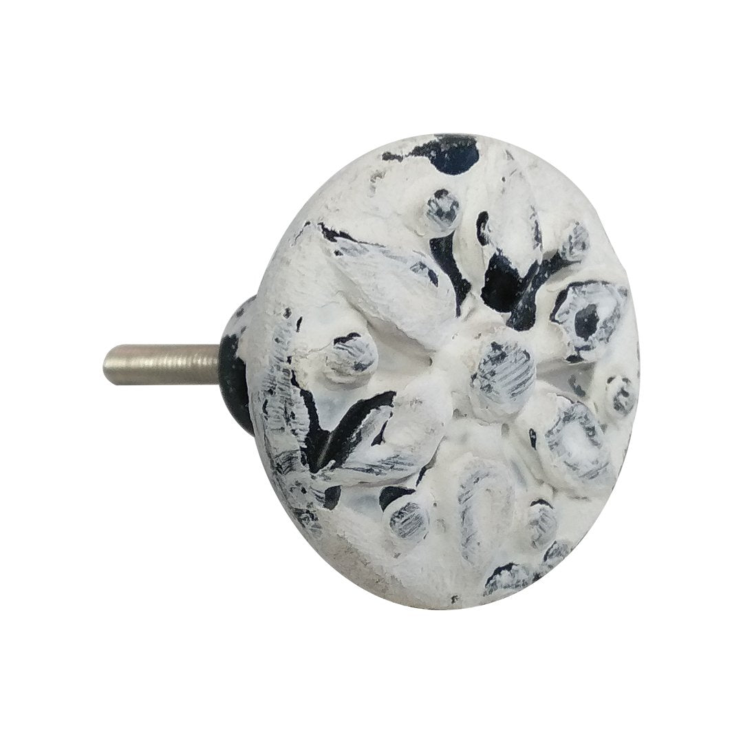 Chic Design White Cast Iron Cabinet Pulls