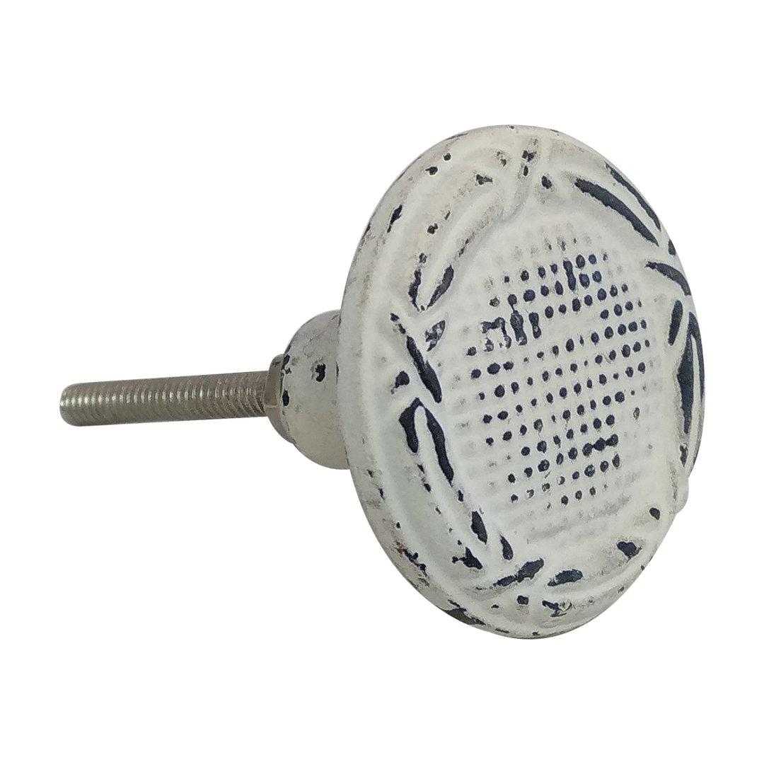 Chic Design White Cast Iron Cabinet Pulls