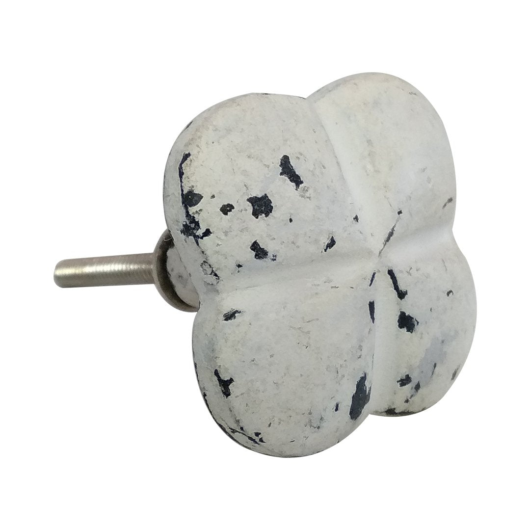 Chic Design White Cast Iron Cabinet Pulls