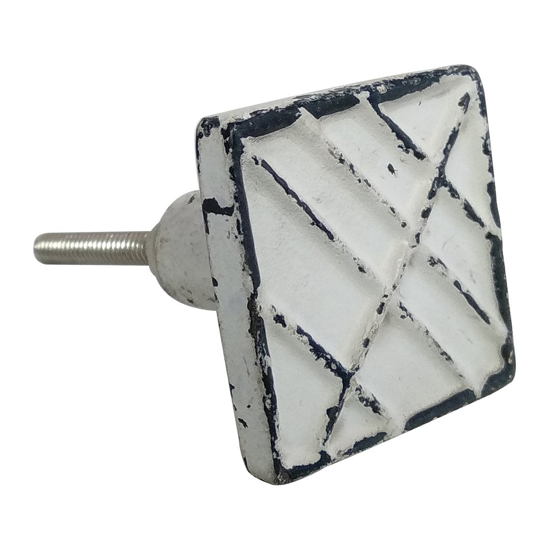 Chic Design White Cast Iron Cabinet Pulls