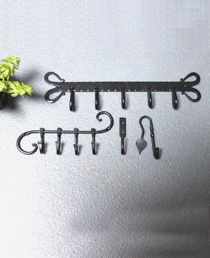 Black Iron Coat hook Home Decor