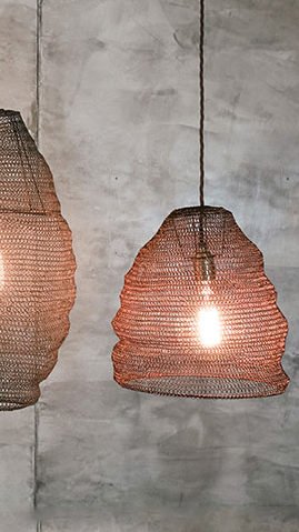 JATANI WIRE LAMPSHADE OVAL